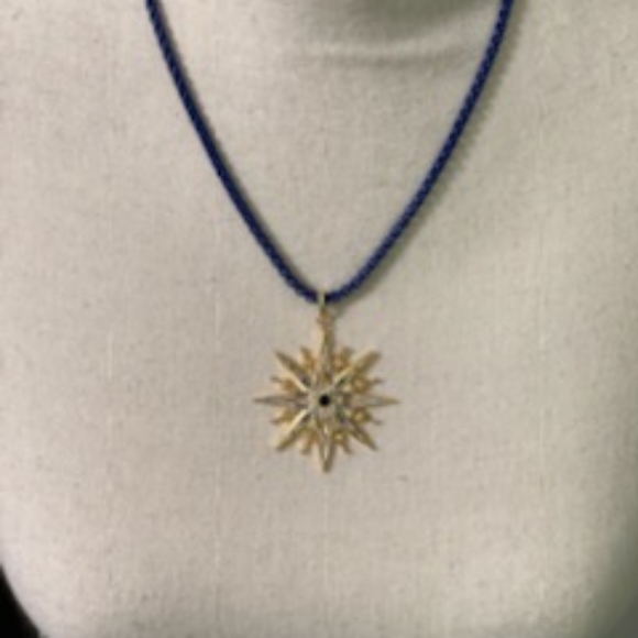 Handmade Necklace with Large Pendant - Picture 2 of 2